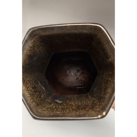 Vintage Flambé Glazed Porcelain Vase- Beige/ Orange - Picture 6 of 7